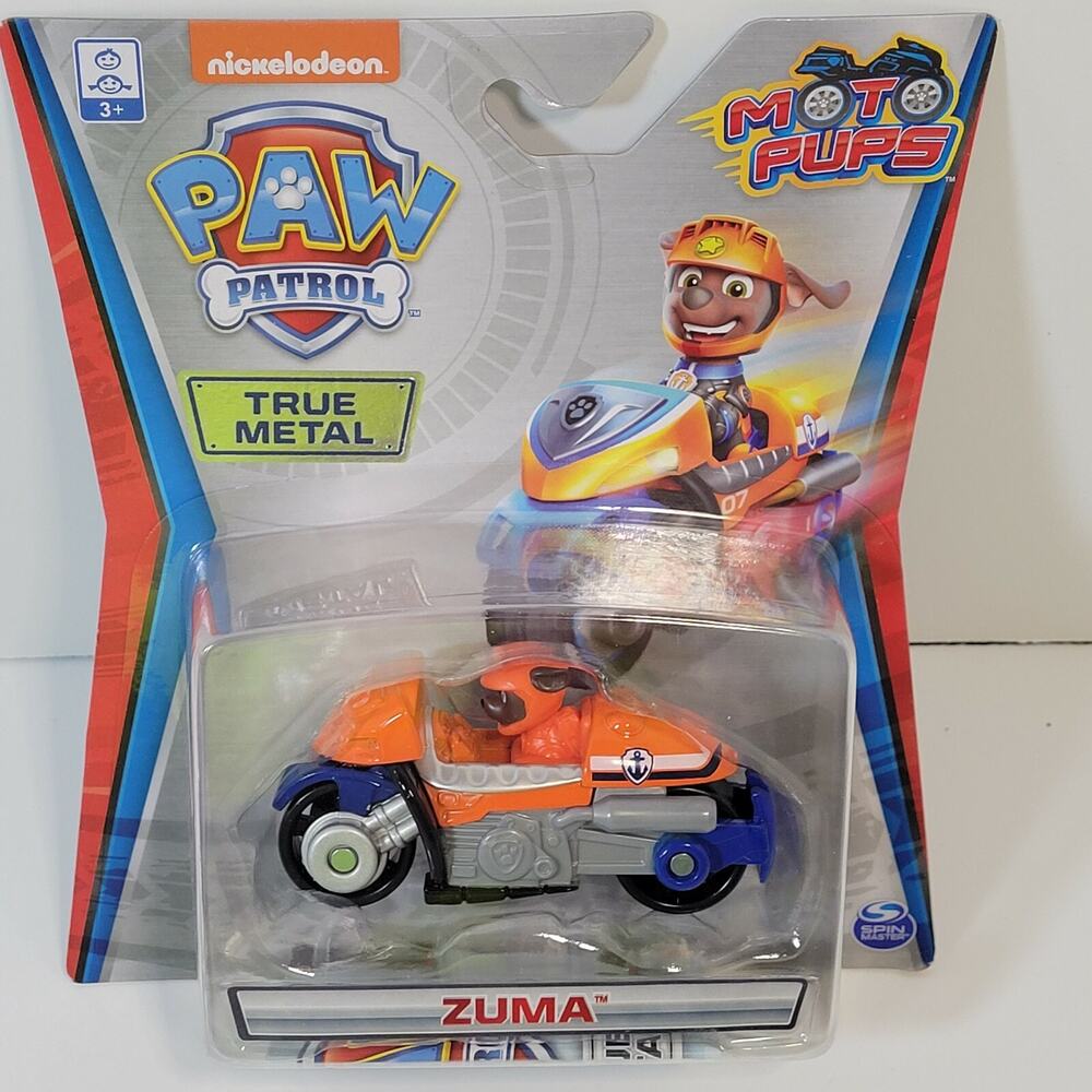 Paw Patrol Moto Pups Zuma True Metal 1:64 Nickelodeon Motorcycle Vehicle
